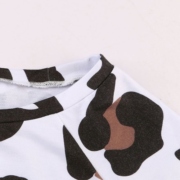 RESTOCKED! White Leopard Print Long Sleeve Top - Picture 8 of 11